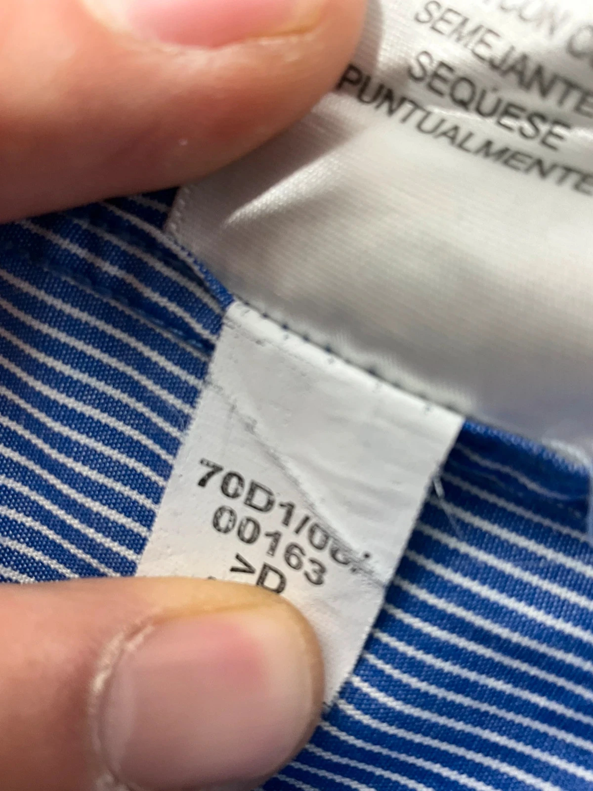 Chemise Tommy Hilfiger Crest XL 17 32-33 Chic 100% Coton Rayée Bleu – photo 8